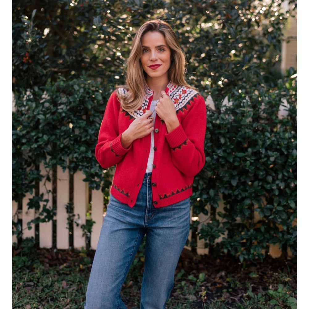Alex Mill - Hilde Fair Isle Cardigan